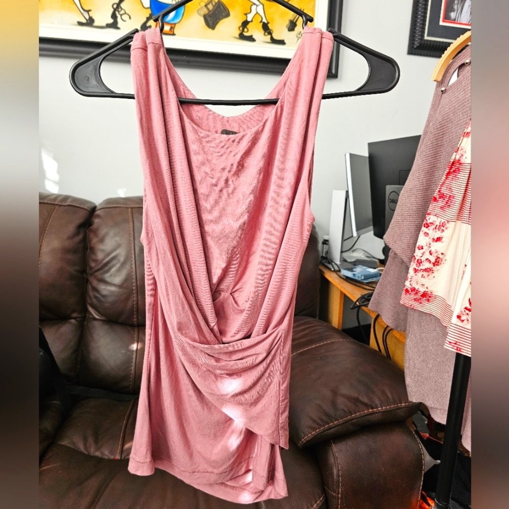 Free People pink sleevless top sz S